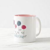 Spread Joy Zweifarbige Tasse (VorderseiteRechts)