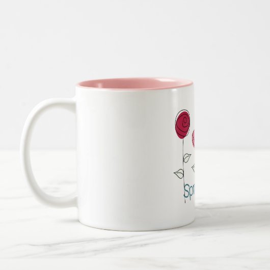 Spread Joy Zweifarbige Tasse (Links)