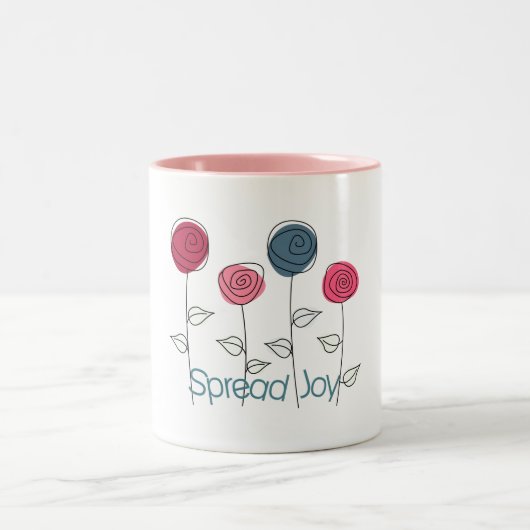Spread Joy Zweifarbige Tasse (Mittel)