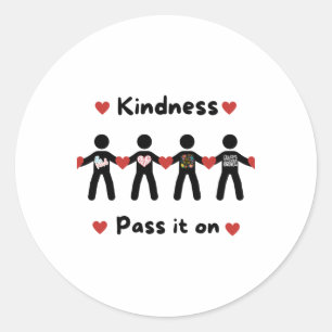 Spread Kindness13 Runder Aufkleber