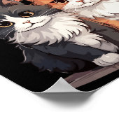 Spread Kindness - Adorable Cat Duo Design Sticker Poster (Ecke)