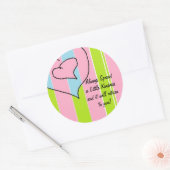 Spread-Kindness-Aufkleber Runder Aufkleber (Umschlag)