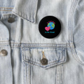 Spread Kindness Earth and Heart Illustration Stick Button (Beispiel)