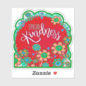 Spread Kindness ermutigend Inspirivity Sticker (Blatt)