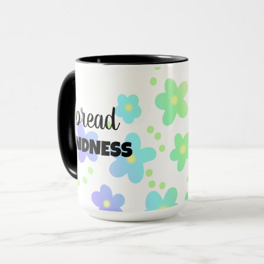 Spread Kindness Floral Tasse (Vorderseite Links)