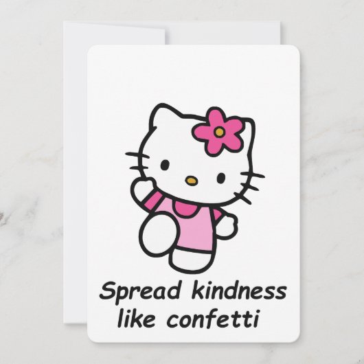 Spread Kindness Like Confetti Einladung (Vorderseite)
