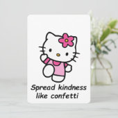 Spread Kindness Like Confetti Einladung (Stehend Vorderseite)
