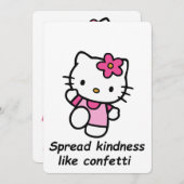 Spread Kindness Like Confetti Einladung (Vorne/Hinten)