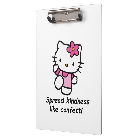 Spread Kindness Like Confetti Klemmbrett (Links)