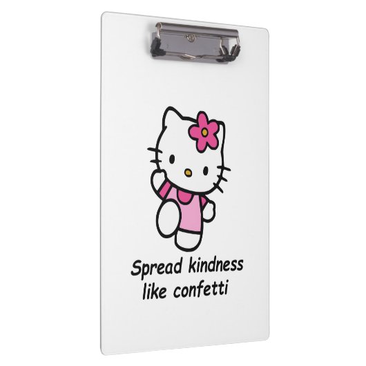 Spread Kindness Like Confetti Klemmbrett (Rechts)