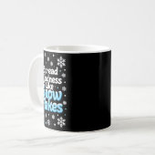 Spread Kindness Like Snowflakes Insrational Quotes Kaffeetasse (Vorderseite Links)