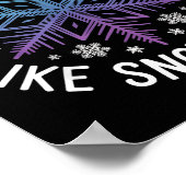 Spread Kindness Like Snowflakes Insrational Winter Poster (Ecke)