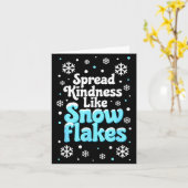 Spread Kindness Like Snowflakes Snow Days Sitive M Karte (Gelbe Blume)