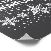Spread Kindness Like Snowflakes Winter Funny Sayin Poster (Ecke)