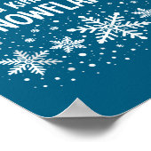 Spread Kindness Like Snowflakes Winter Funny Sayin Poster (Ecke)
