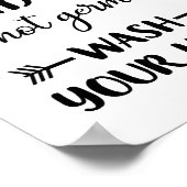 Spread Kindness nicht Keime waschen Ihre Hände Bad Poster (Ecke)