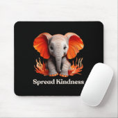 Spread Kindness Niedlich Orange-rötliche Ba Mousepad (Mit Mouse)