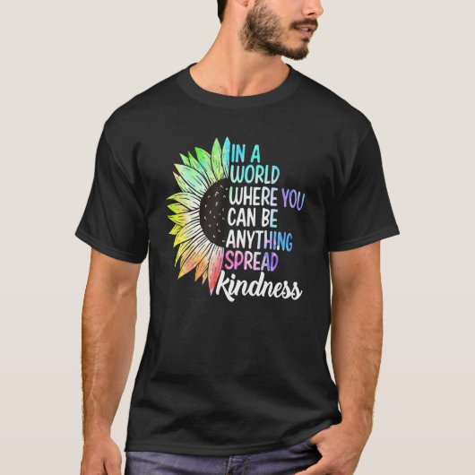 Spread Kindness No Bullying Motivational Funny Cho T-Shirt (Vorderseite)