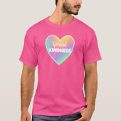 Spread Kindness Pastel Rainbow Heart T-Shirt (Vorderseite)