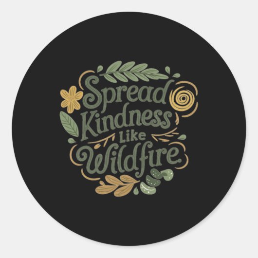 Spread Kindness - Positive Affirmation Sticker (Vorderseite)