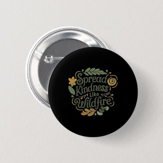 Spread Kindness - Positive Affirmation Sticker Button (Vorne & Hinten)