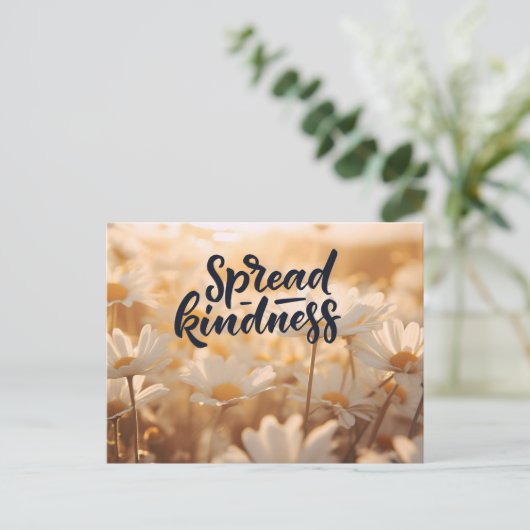 Spread Kindness Postkarte (Stehend Vorderseite)