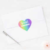 Spread Kindness Rainbow Herz-Aufkleber (Umschlag)