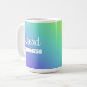 Spread Kindness Rainbow Kaffeetasse (Vorderseite Links)