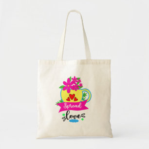 Spread Liebe Doodle Art Town Tasche