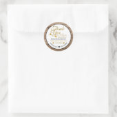 Spread Liebe Hand Sanitizer Wood Vielen Dank Runder Aufkleber (Tasche)