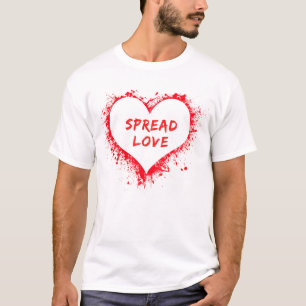 Spread-Liebe Herz-T - Shirt - Seien Sie freundlich