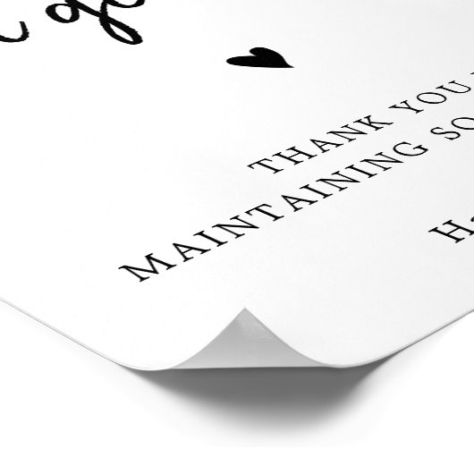 Spread-Liebe keimt kein soziales Distanzzeichen Poster (Ecke)