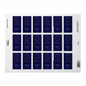Spread-Liebe Nicht Germs Blue Wedding Sanitizer Adressaufkleber (Vorne)