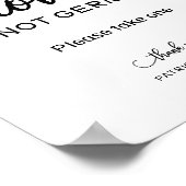 Spread-Liebe nicht Germs Hand Sanitizer Favoriten  Poster (Ecke)