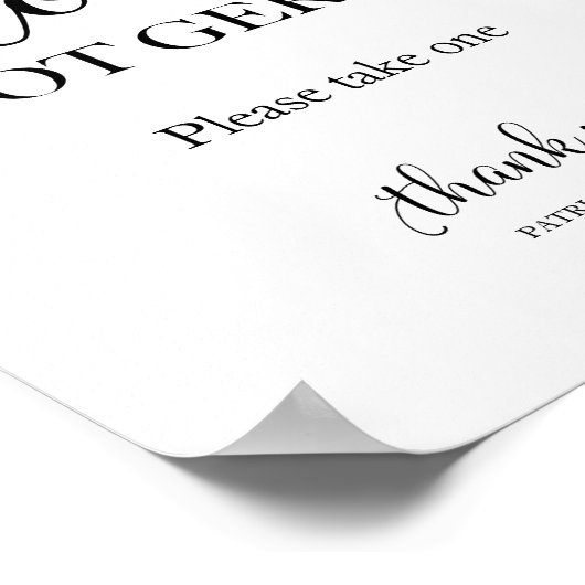 Spread-Liebe nicht Germs Hand Sanitizer Favoriten Poster (Ecke)