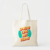 Spread-Liebe nicht Keime-Tasche Tragetasche (Vorne)
