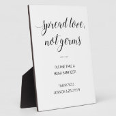 Spread-Liebe nicht keimt Hand-Sanitäter bei Hochze Fotoplatte (Seite)