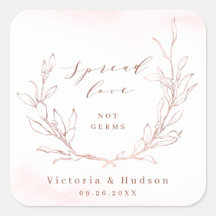 Spread-Liebe Rose Gold, einfacher botanischer Kran