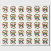 Spread Love Everywhere – Rainbow Butterfly Quote – Geschenkpapier (Flach)