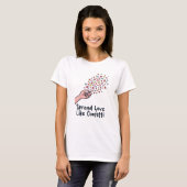 Spread Love Like Confetti – World Kindness Day Tee (Vorne ganz)