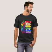 Spread love not hate , LGBT PRIDE T-Shirt (Vorne ganz)