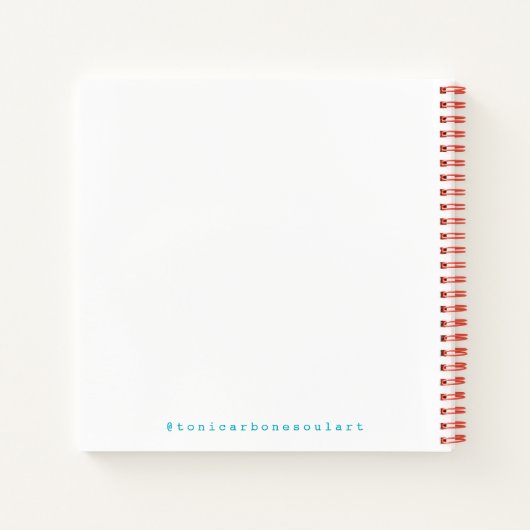 Spread Love Original ART sketchbook Notizblock (Rückseite)