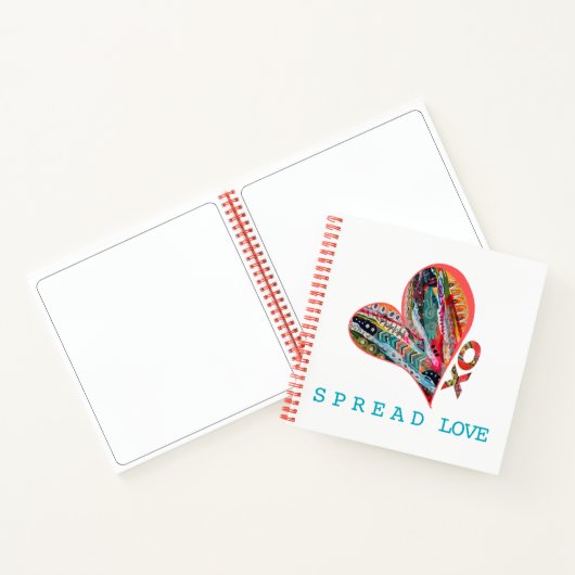 Spread Love Original ART Skizzenbuch Notizblock (Innenseite)
