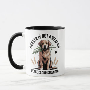 Spread Love & Peace with Our Golden Retriever Tasse