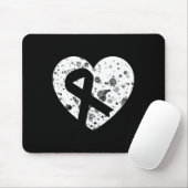 Spread Love With Graphic Heart And Ribbon Cancer Mousepad (Mit Mouse)