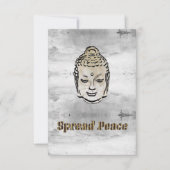 Spread Peace Buddha Dankeskarte (Vorderseite)