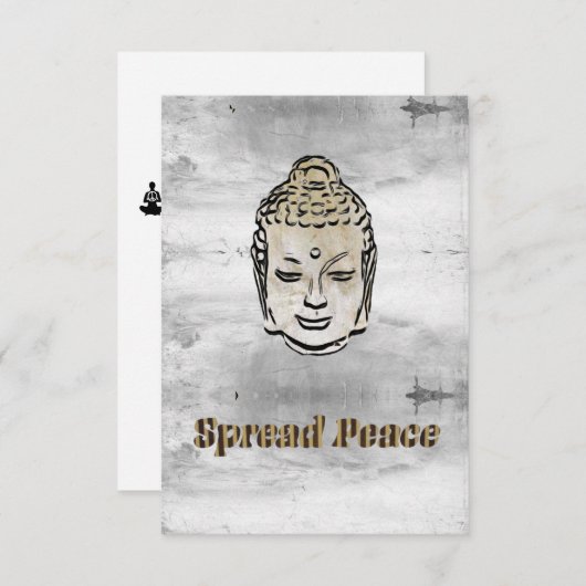 Spread Peace Buddha Dankeskarte (Vorne/Hinten)