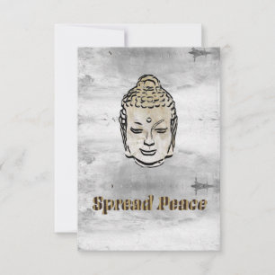 Spread Peace Buddha Dankeskarte