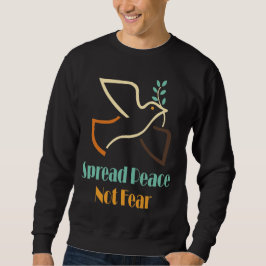 Spread Peace Not Fee Retro Dove Sweatshirts