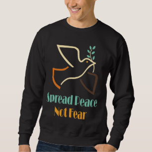 Spread Peace Not Fee Retro Dove Sweatshirts